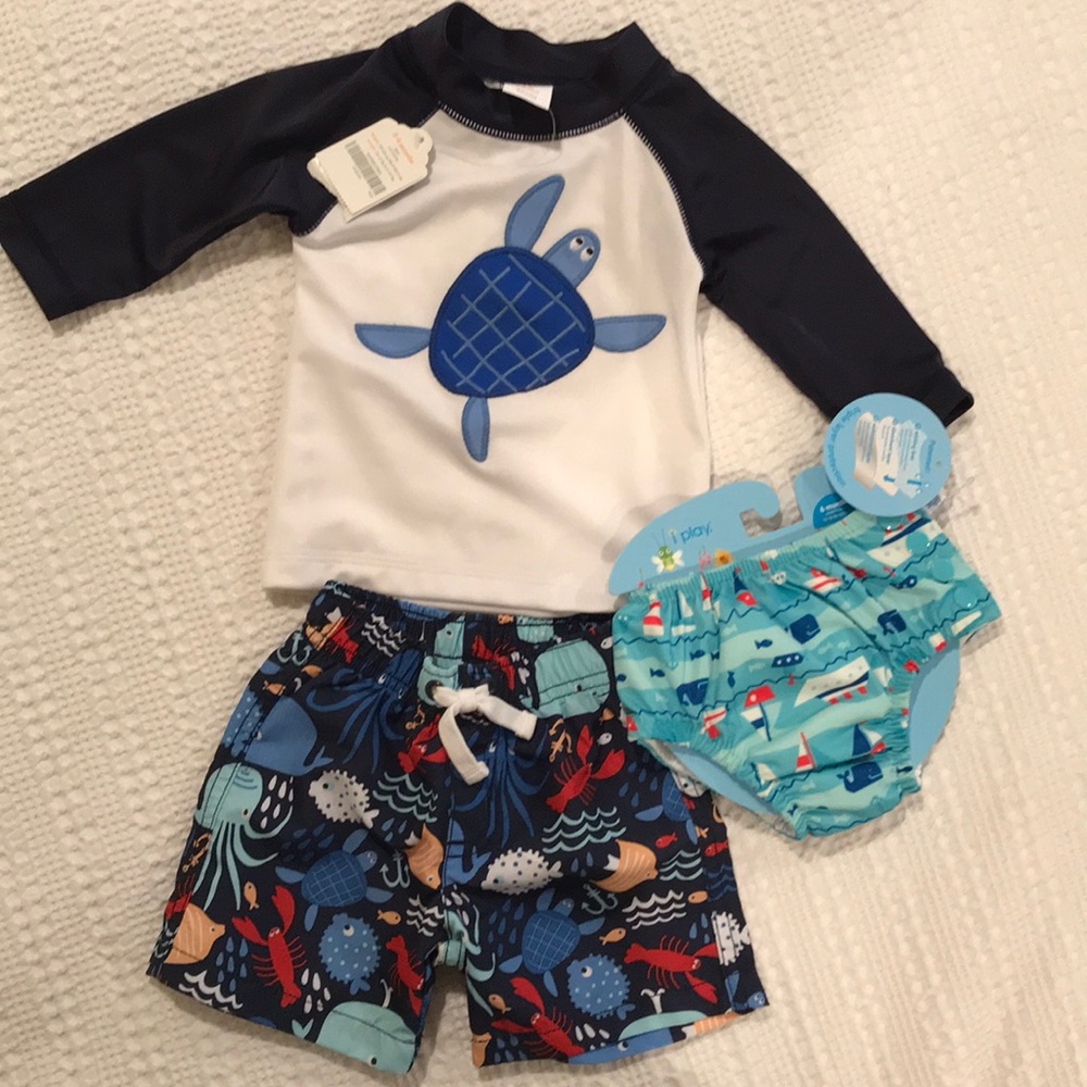 NWT Swim Bundle 3-6 months Gymboree & I Play